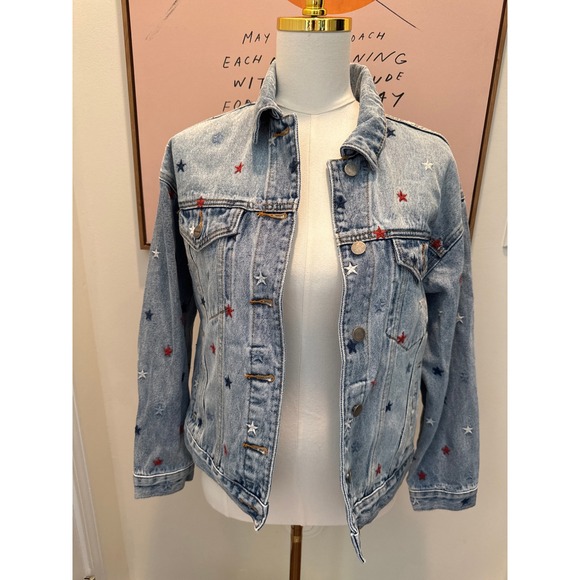 DRIFTWOOD Jackets & Blazers - Driftwood Star Embroidered Denim Jacket, Size Small, Western/Patriotic
